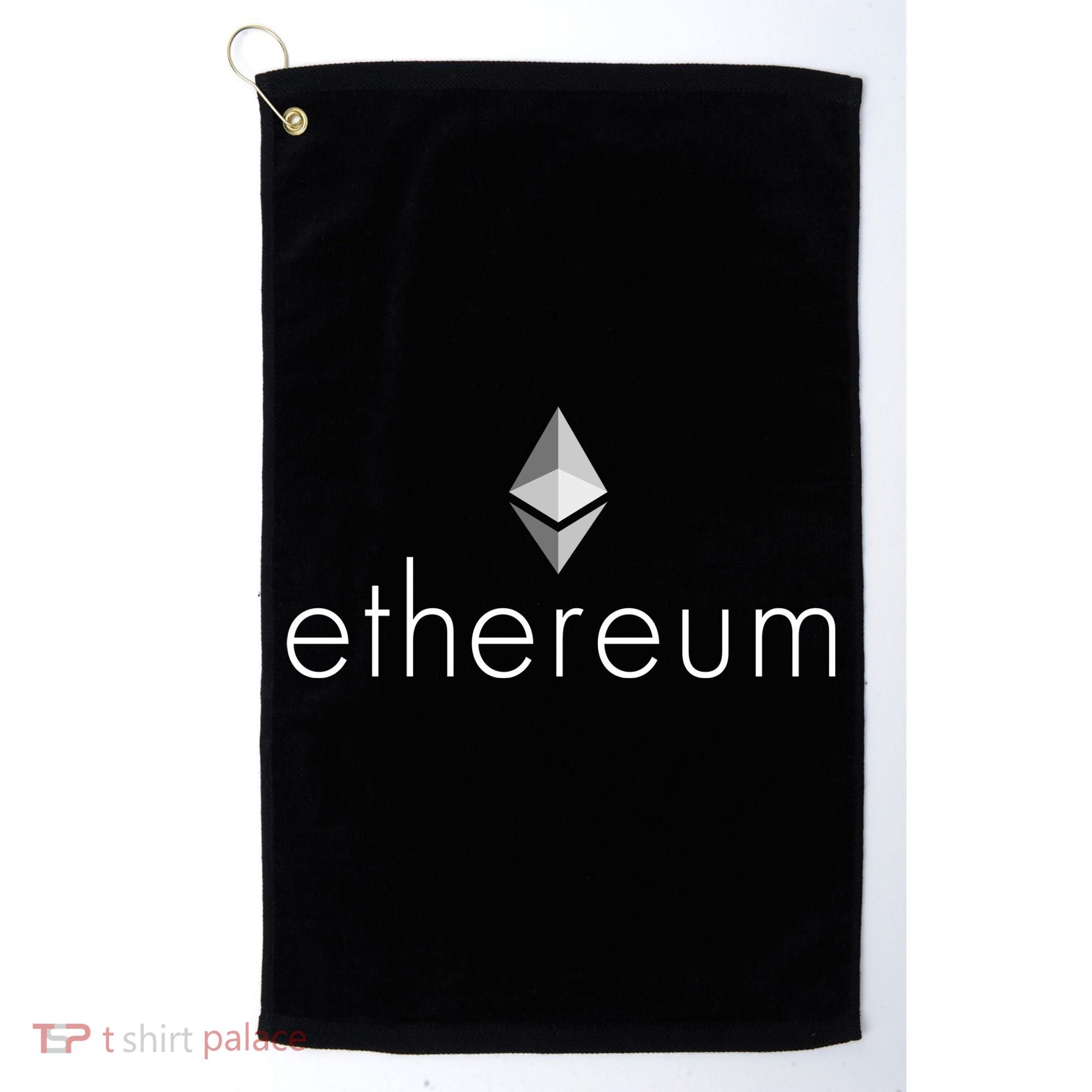 Ethereum Crypto Currency Logo Golf Towel