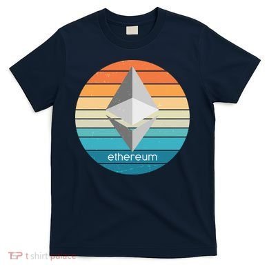 Ethereum Crypto Currency Vintage Colors  T-Shirt