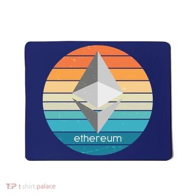 Ethereum Crypto Currency Vintage Colors  Mousepad