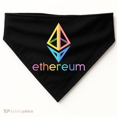Ethereum Diamond Rainbow Logo USA-Made Doggie Bandana