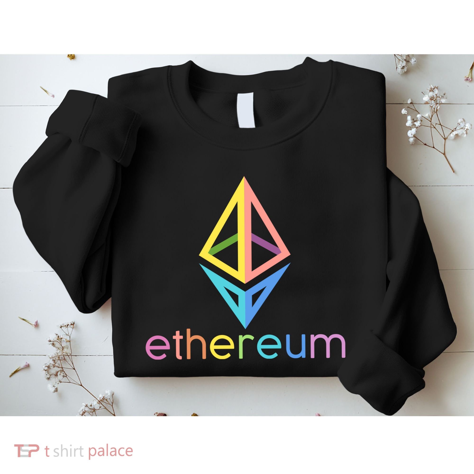 Ethereum Diamond Rainbow Logo Sweatshirt
