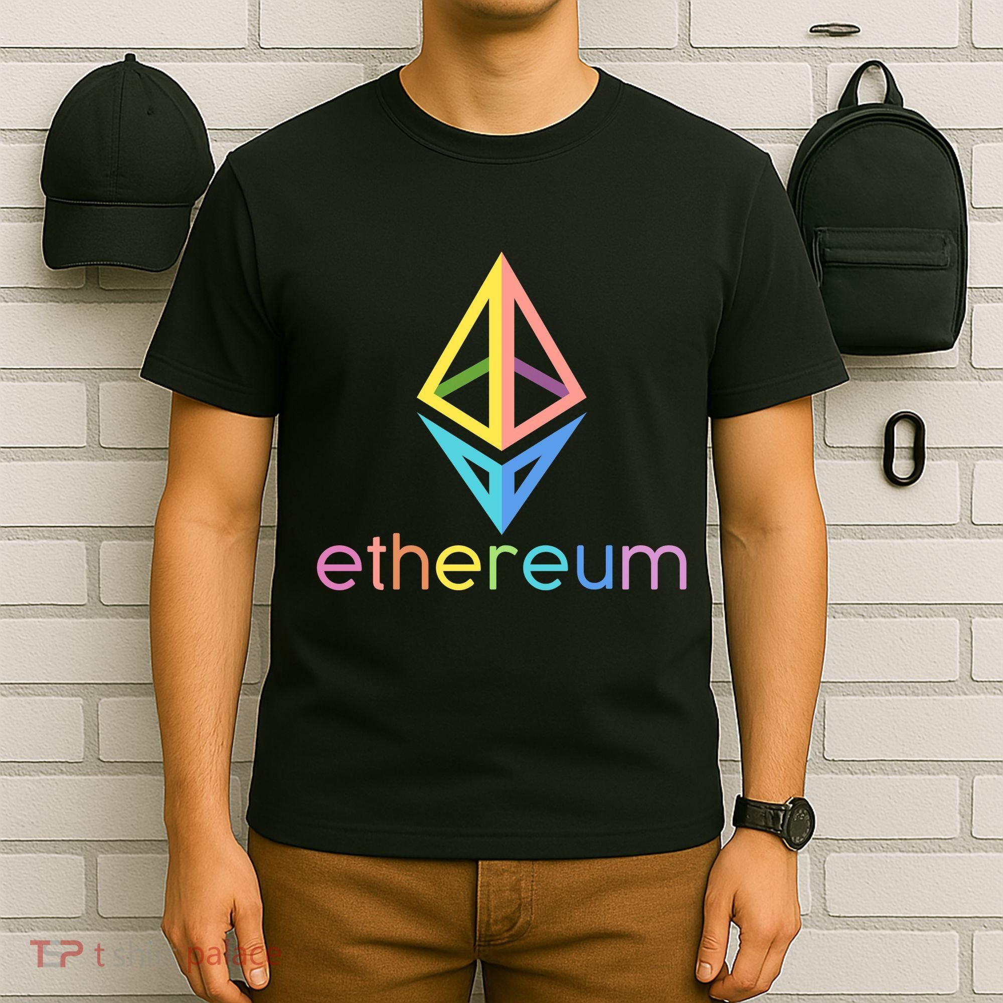 Ethereum Diamond Rainbow Logo T-Shirt