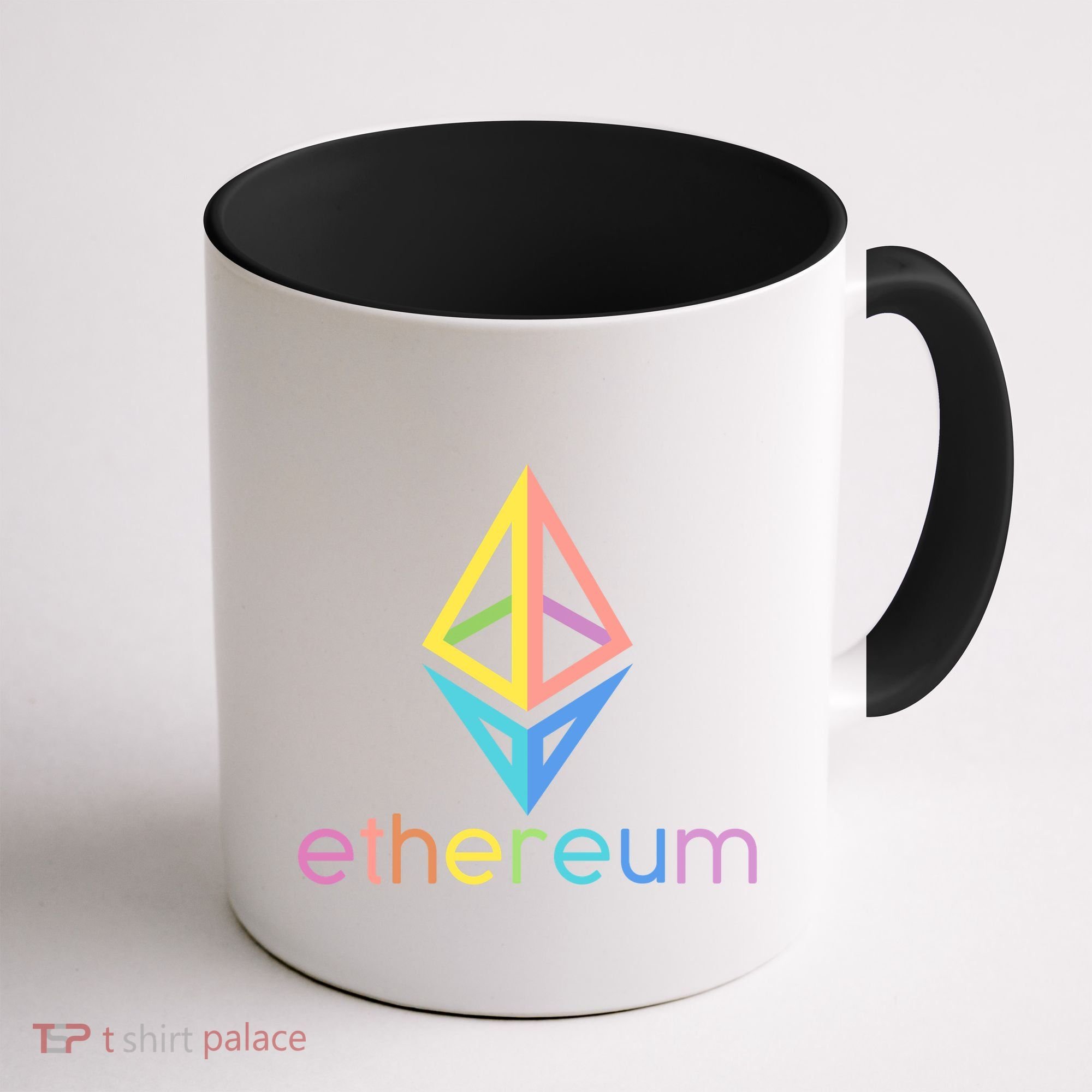 Ethereum Diamond Rainbow Logo Coffee Mug
