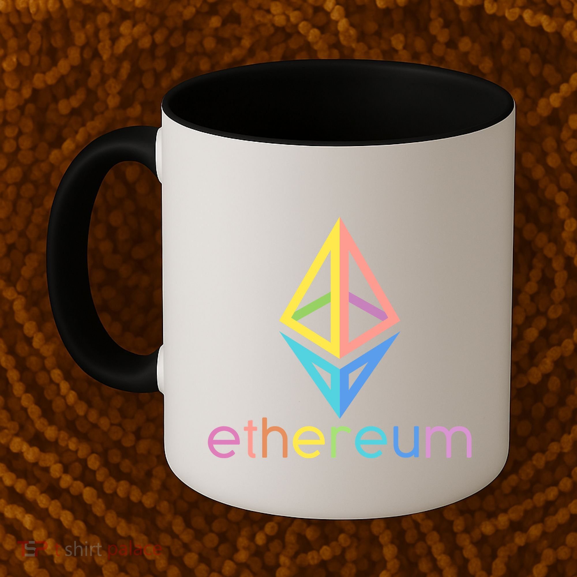 Ethereum Diamond Rainbow Logo Coffee Mug