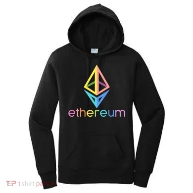 Ethereum Diamond Rainbow Logo Women's Hoodie