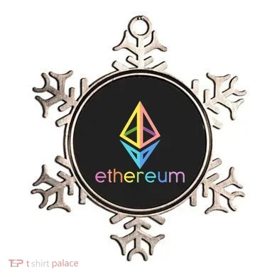 Ethereum Diamond Rainbow Logo Ornament