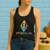 Ethereum Diamond Rainbow Logo Women's Tank Top thumb 2