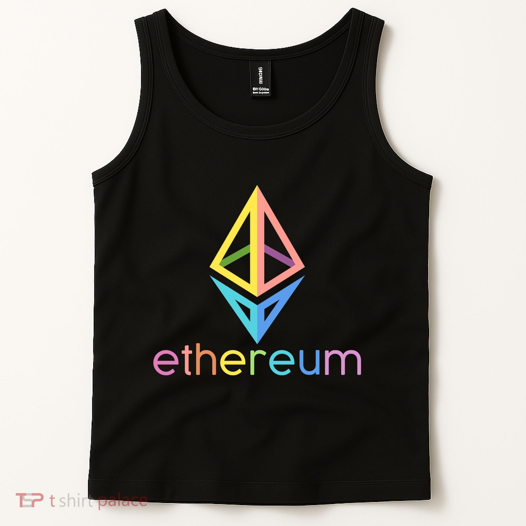 Ethereum Diamond Rainbow Logo Tank Top