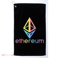 Ethereum Diamond Rainbow Logo Golf Towel thumb 0