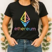 Ethereum Diamond Rainbow Logo Women's T-Shirt thumb 2
