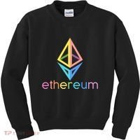 Ethereum Diamond Rainbow Logo Kids Sweatshirt thumb 0