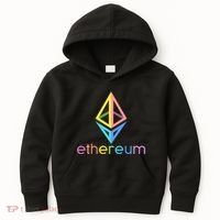 Ethereum Diamond Rainbow Logo Kids Hoodie thumb 0
