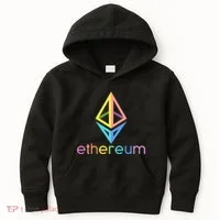 Ethereum Diamond Rainbow Logo Kids Hoodie thumb 0
