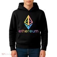 Ethereum Diamond Rainbow Logo Kids Hoodie thumb 4