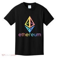 Ethereum Diamond Rainbow Logo Kids T-Shirt thumb 0