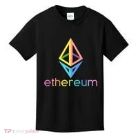 Ethereum Diamond Rainbow Logo Kids T-Shirt thumb 0