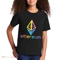 Ethereum Diamond Rainbow Logo Kids T-Shirt thumb 2