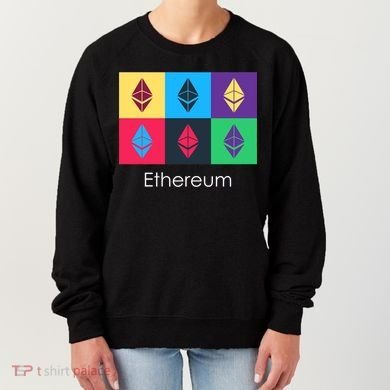 Ethereum ETH Pop Art Crypto Currency Logo Women's Sweatshirt