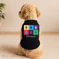 Ethereum ETH Pop Art Crypto Currency Logo Doggie Tank thumb 2