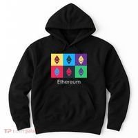 Ethereum ETH Pop Art Crypto Currency Logo Hoodie thumb 0