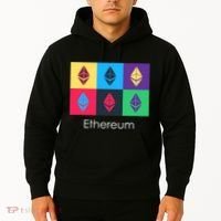 Ethereum ETH Pop Art Crypto Currency Logo Hoodie thumb 2