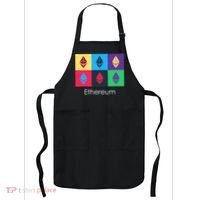 Ethereum ETH Pop Art Crypto Currency Logo Apron thumb 0
