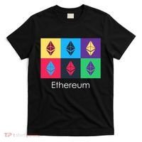 Ethereum ETH Pop Art Crypto Currency Logo T-Shirt thumb 0