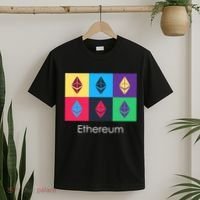 Ethereum ETH Pop Art Crypto Currency Logo T-Shirt thumb 2