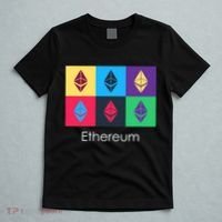 Ethereum ETH Pop Art Crypto Currency Logo T-Shirt thumb 5