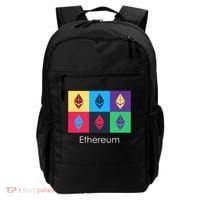 Ethereum ETH Pop Art Crypto Currency Logo Backpack thumb 0