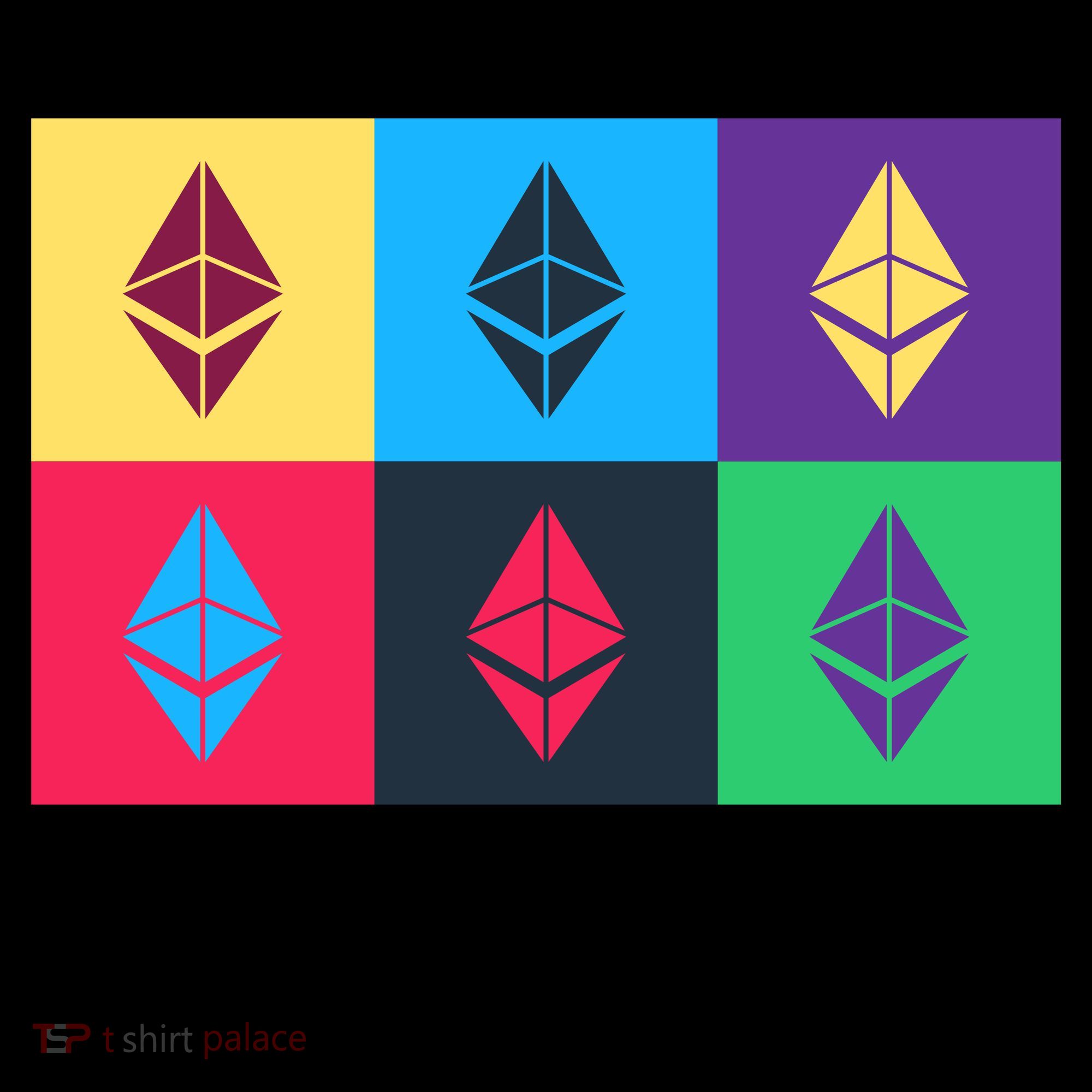 Ethereum ETH Pop Art Crypto Currency Logo Coffee Mug