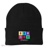 Ethereum ETH Pop Art Crypto Currency Logo Beanie thumb 0