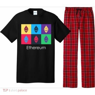 Ethereum ETH Pop Art Crypto Currency Logo Pajama Set
