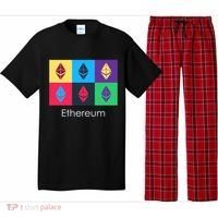 Ethereum ETH Pop Art Crypto Currency Logo Pajama Set thumb 0
