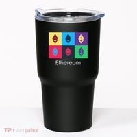 Ethereum ETH Pop Art Crypto Currency Logo Tumbler thumb 0