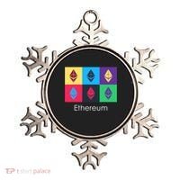 Ethereum ETH Pop Art Crypto Currency Logo Ornament thumb 0