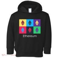 Ethereum ETH Pop Art Crypto Currency Logo Toddler Hoodie thumb 0