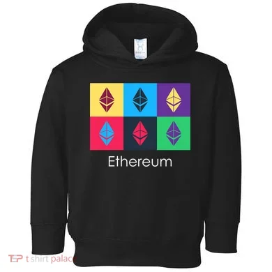 Ethereum ETH Pop Art Crypto Currency Logo Toddler Hoodie