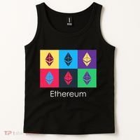 Ethereum ETH Pop Art Crypto Currency Logo Tank Top thumb 2