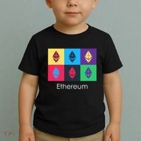Ethereum ETH Pop Art Crypto Currency Logo Toddler T-Shirt thumb 2