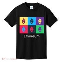 Ethereum ETH Pop Art Crypto Currency Logo Kids T-Shirt thumb 0