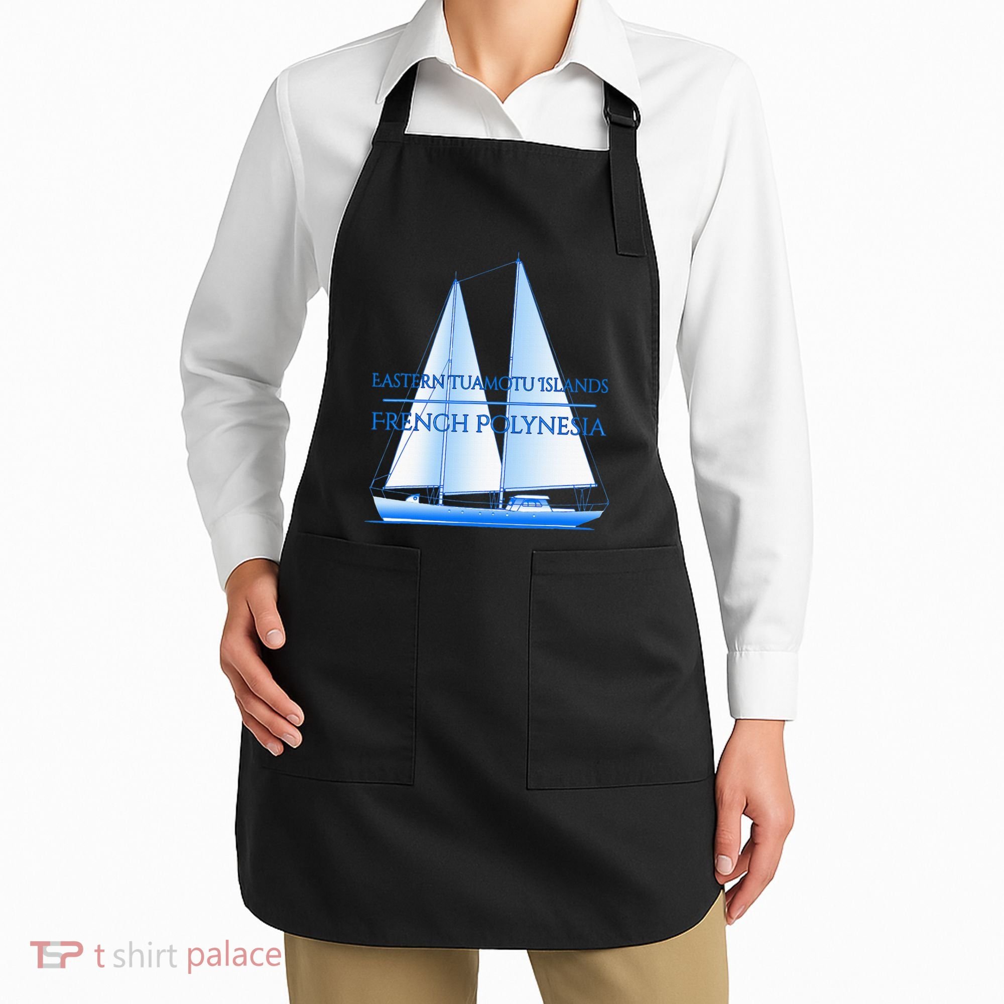 Eastern Tuamotu Islands Coastal Nautical Sailing Sailor Apron
