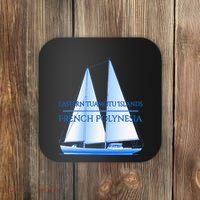 Eastern Tuamotu Islands Coastal Nautical Sailing Sailor Coaster thumb 0