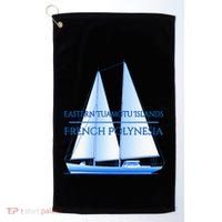 Eastern Tuamotu Islands Coastal Nautical Sailing Sailor Golf Towel thumb 0