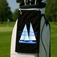Eastern Tuamotu Islands Coastal Nautical Sailing Sailor Golf Towel thumb 2