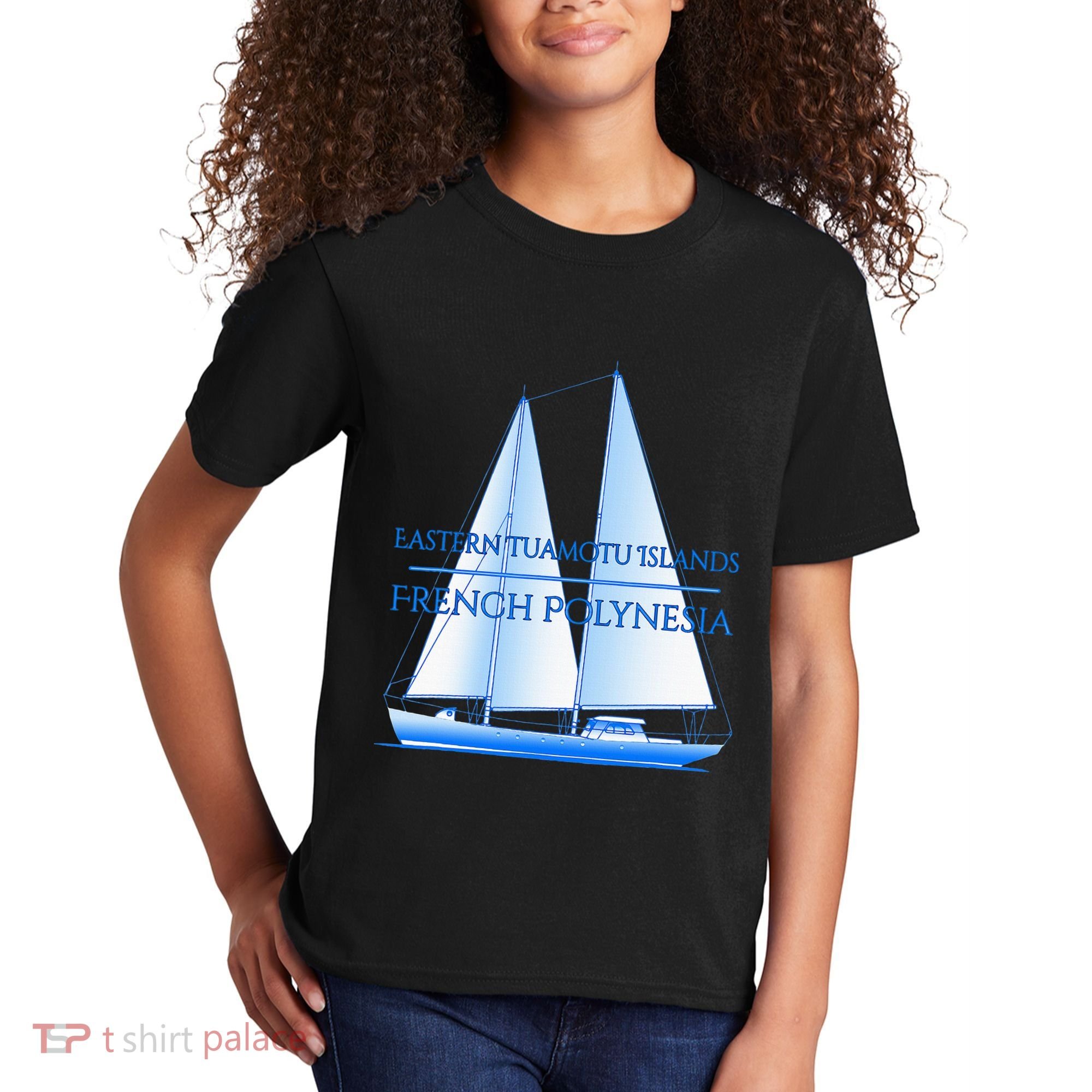 Eastern Tuamotu Islands Coastal Nautical Sailing Sailor Kids T-Shirt