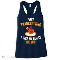 Every Thanksgiving I Give My Family The Bird Funny Holiday Women's Tank Top thumb 0