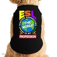 Esl Teacher Linguist Multilingual Teaching Profession Great Gift Doggie Tank thumb 0