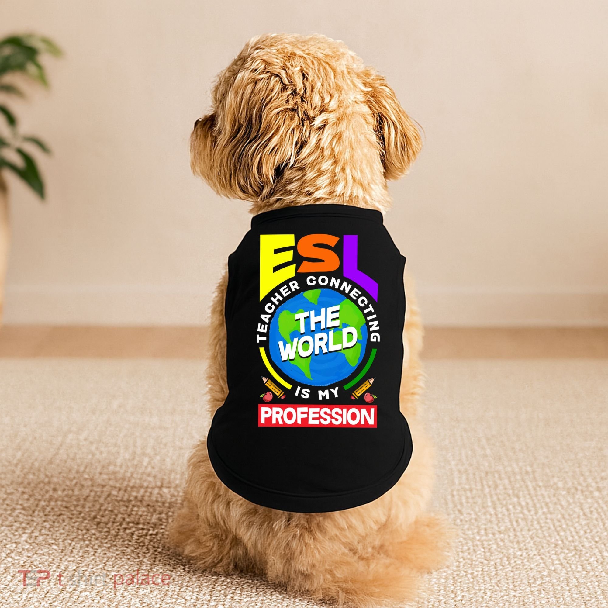Esl Teacher Linguist Multilingual Teaching Profession Great Gift Doggie Tank