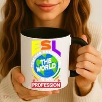 Esl Teacher Linguist Multilingual Teaching Profession Great Gift Coffee Mug thumb 3